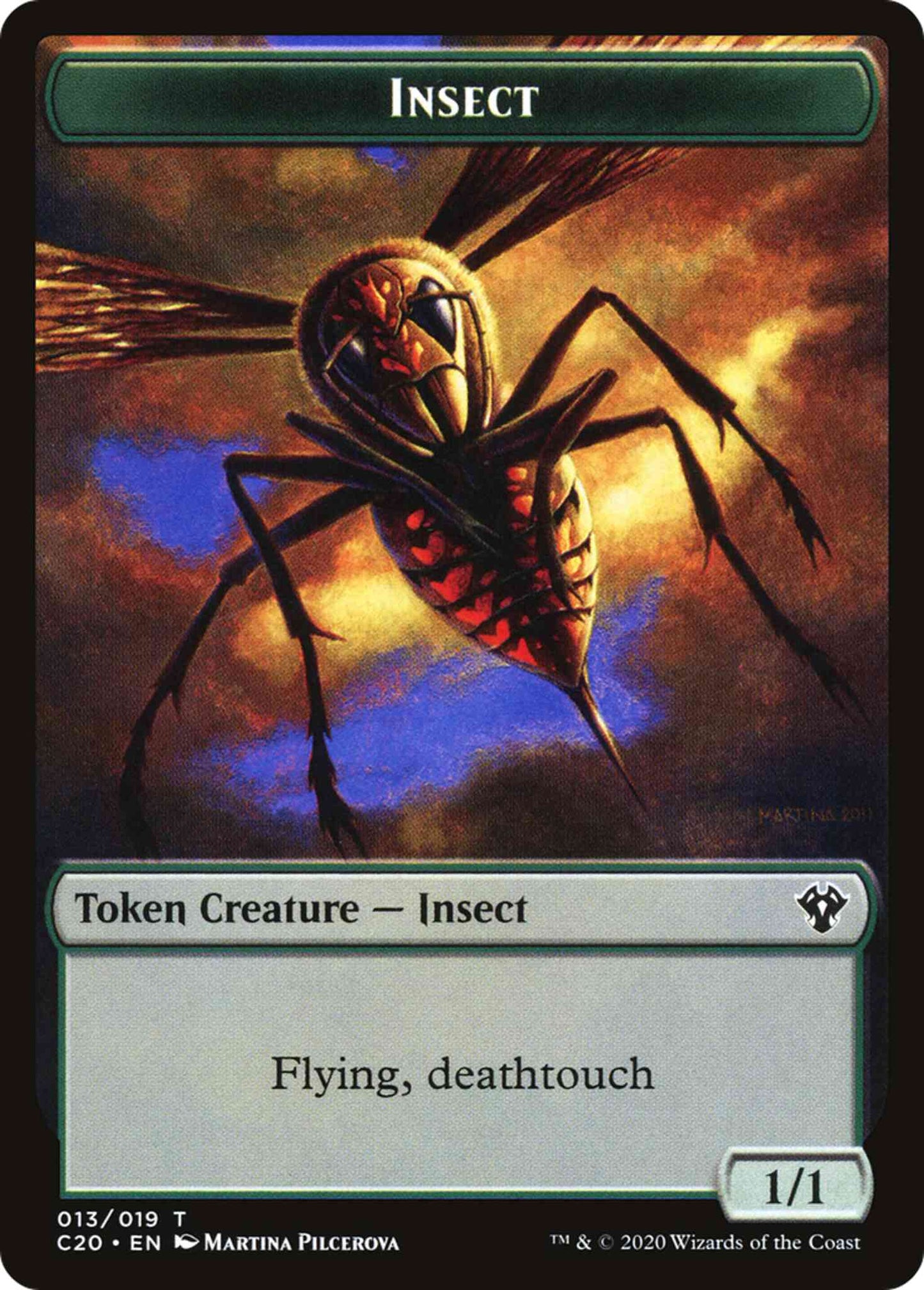 Insect Token (13) // Spirit Token (06) [C20/C20 Set Symbol] [Commander 2020 Tokens] [Non-Foil]