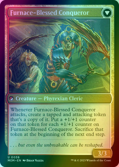 Sun-Blessed Guardian // Furnace-Blessed Conqueror [38] [March of the Machine] [Foil]