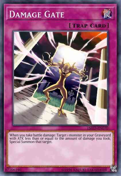 Damage Gate - BP02-EN205 - Mosaic Rare - 1st Edition