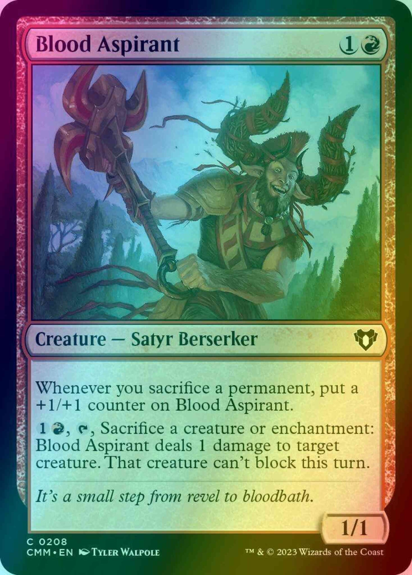 Blood Aspirant [208] [Commander Masters] [Foil]