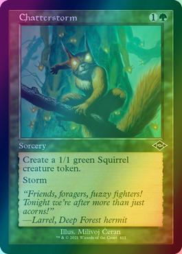 Chatterstorm [411] [Retro Frame] [Modern Horizons 2] [Etched Foil]