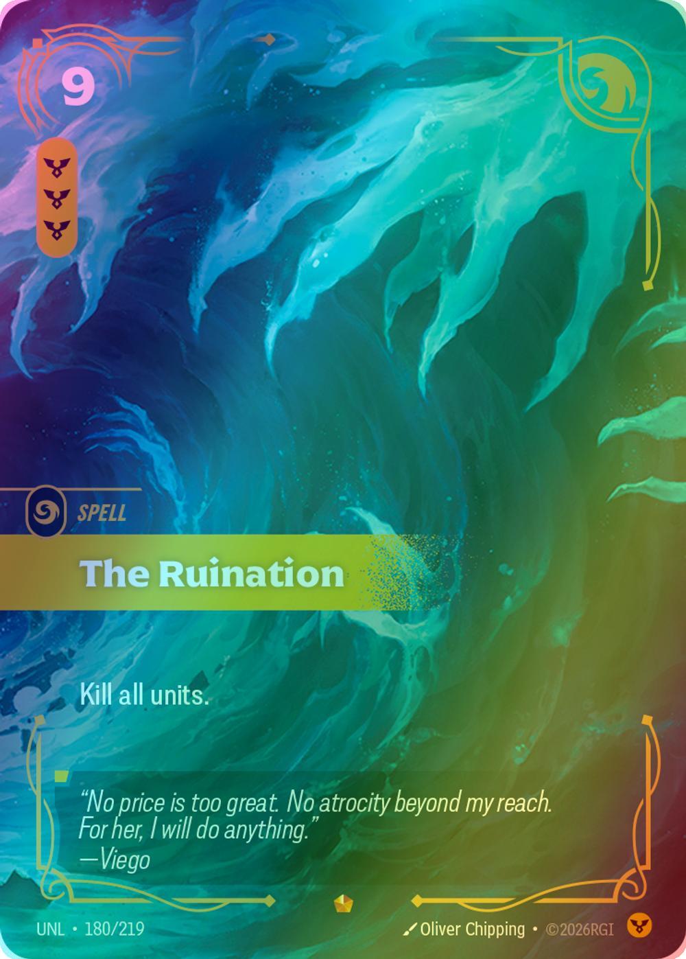 The Ruination - 180/219 [Unleashed] [Foil]