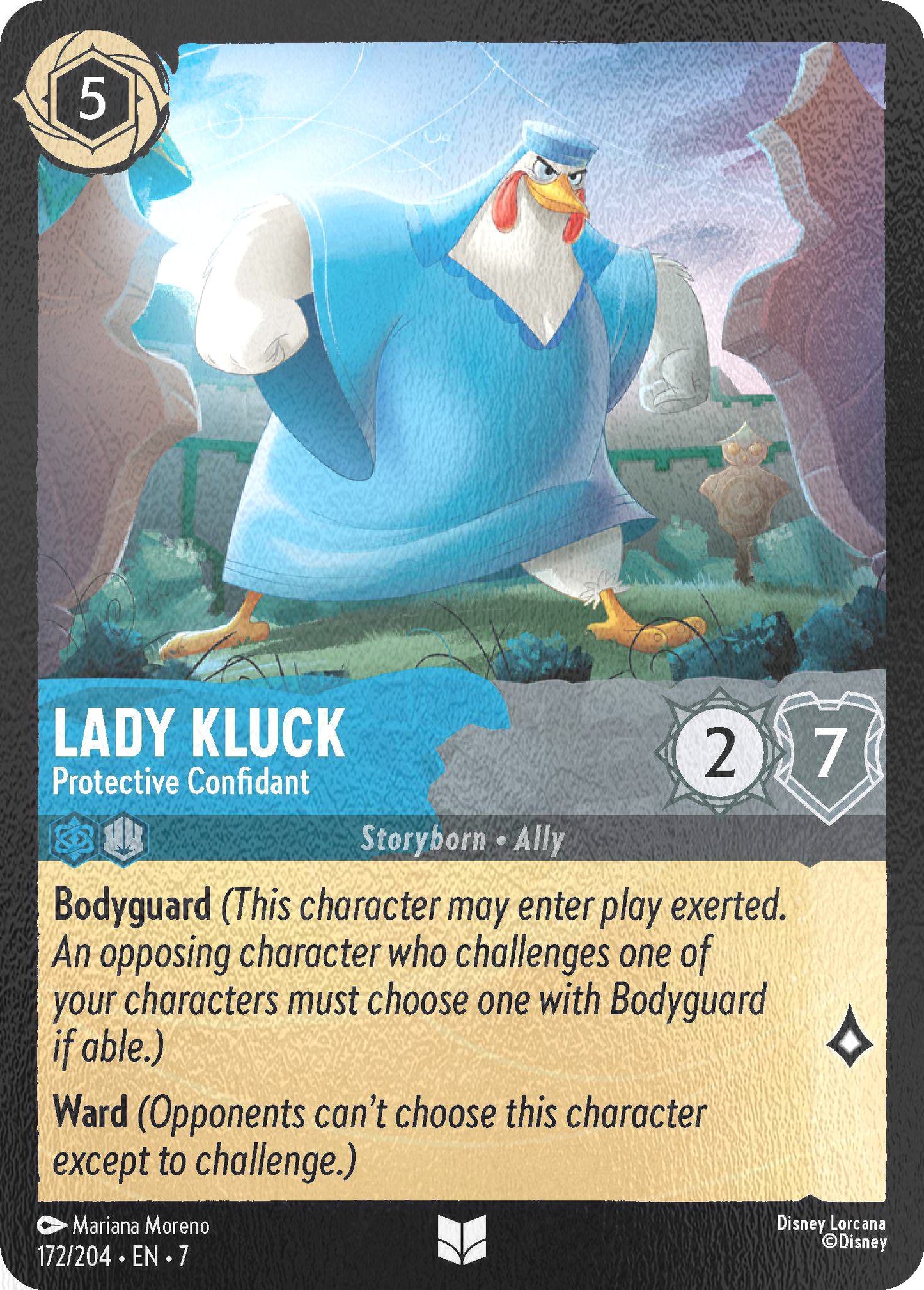 Lady Kluck - Protective Confidant - 172/204 [Archazia's Island] [Cold Foil]