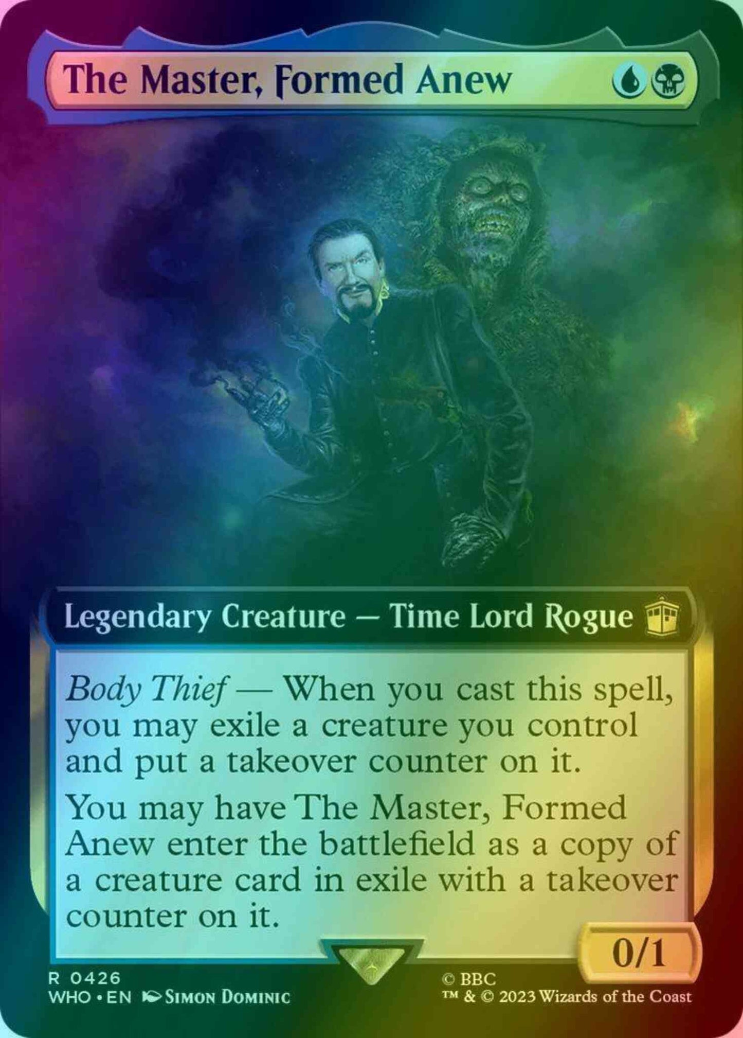 The Master, Formed Anew [426] [Extended Art] [Universes Beyond: Doctor Who] [Foil]