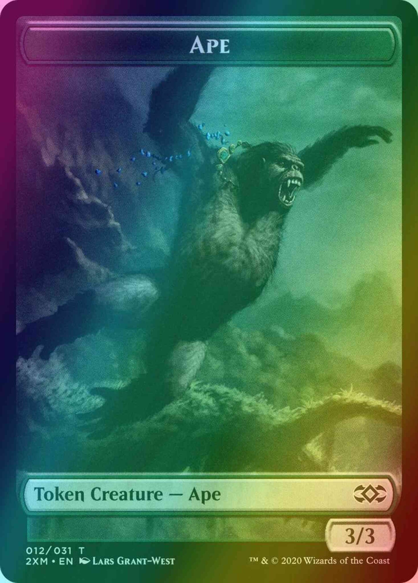 Ape Token (12) // Germ Token (10) [Double Masters Tokens] [Foil]