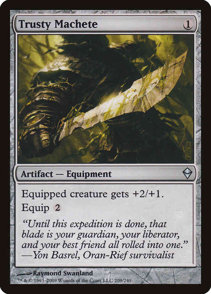 Trusty Machete [209] [Zendikar] [Non-Foil]