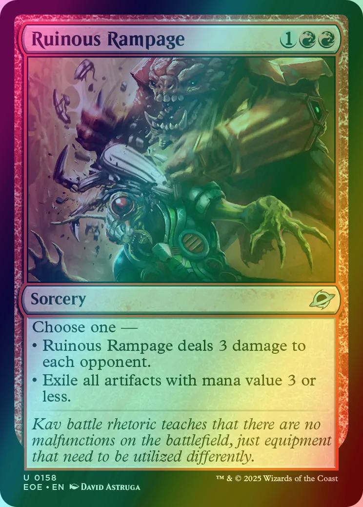 Ruinous Rampage [158] [Edge of Eternities] [Foil]