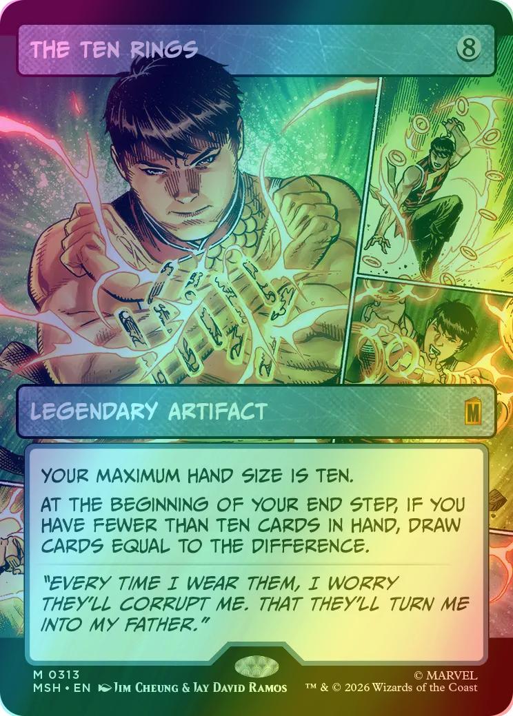 The Ten Rings [313] [Panel Showcase] [Marvel Super Heroes] [Foil]