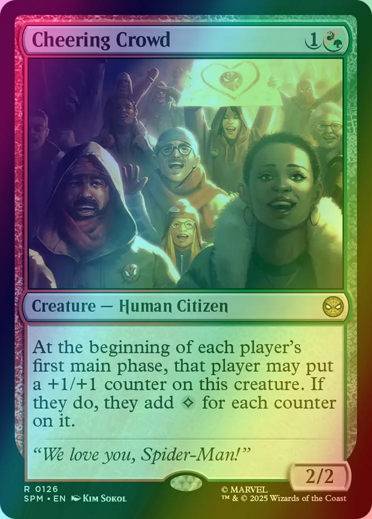 Cheering Crowd [126] [Marvel's Spider-Man] [Foil]