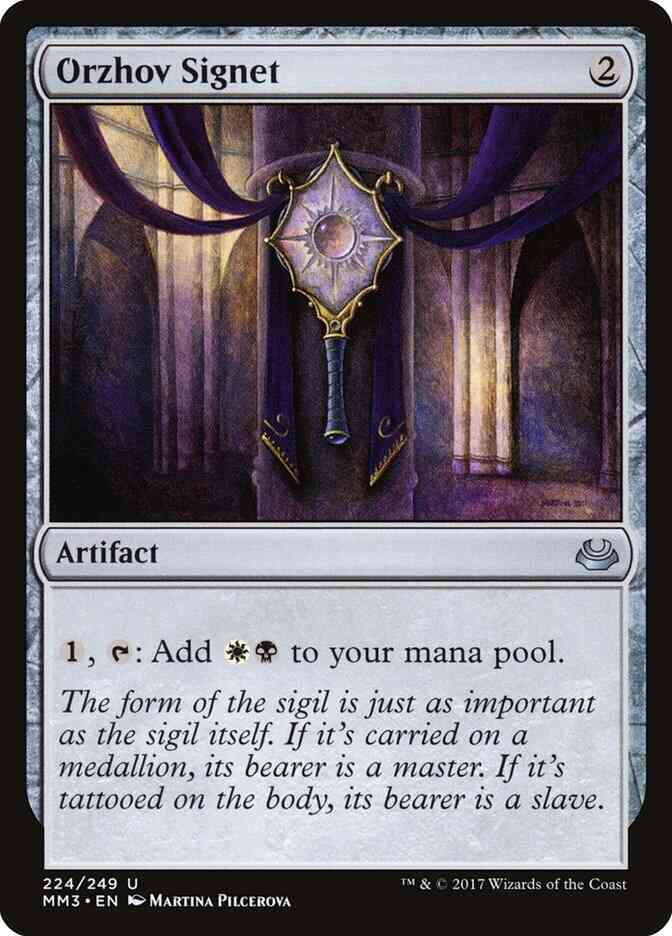 Orzhov Signet [224] [Modern Masters 2017] [Non-Foil]