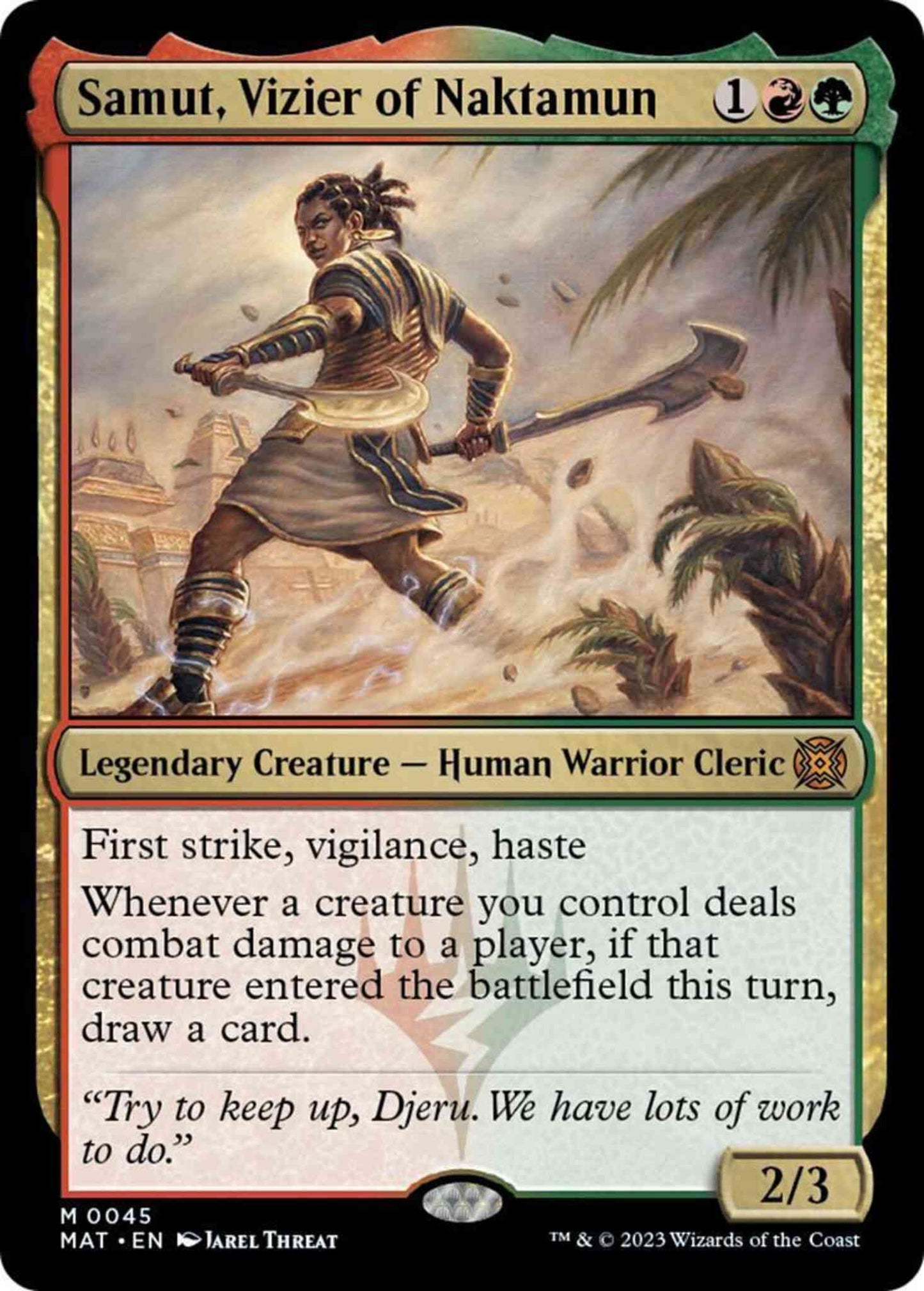 Samut, Vizier of Naktamun [45] [March of the Machine: The Aftermath] [Non-Foil]