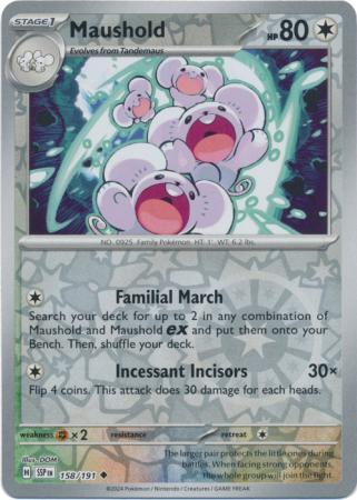 Maushold - 158/191 - Uncommon [sv08-158] [Reverse Holo]