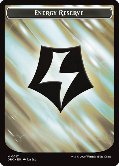 Energy Reserve Token (17) // Energy Reserve Token (17) [Aetherdrift: Commander: Tokens] [Non-Foil]