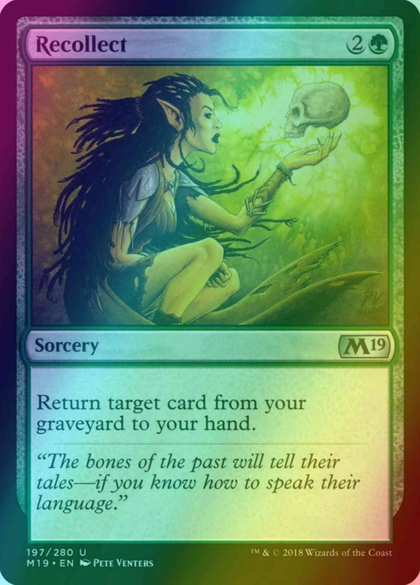 Recollect [197] [Core Set 2019] [Foil]