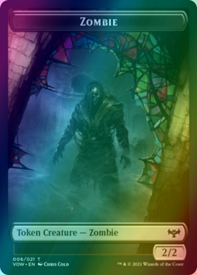 Vampire Token (16) // Zombie Token (08) [Innistrad: Crimson Vow: Tokens] [Foil]