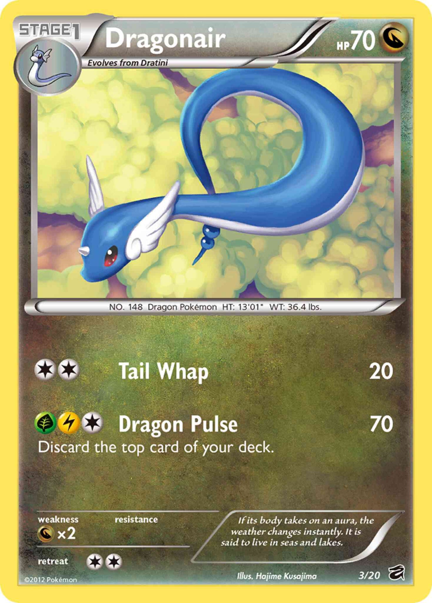 Dragonair - 3/20 - Rare Holo [dv1-3] [Holo]