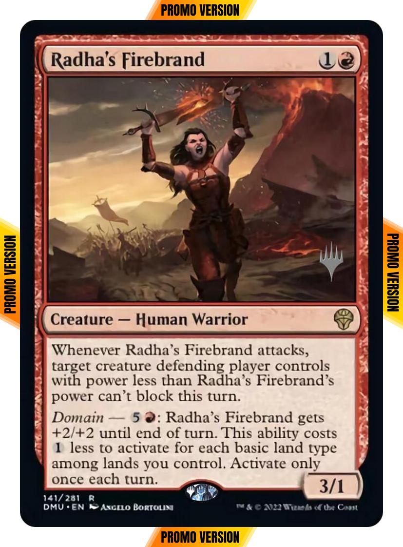 Radha's Firebrand [141p] [Promo Pack] [Dominaria United: Promos] [Non-Foil]