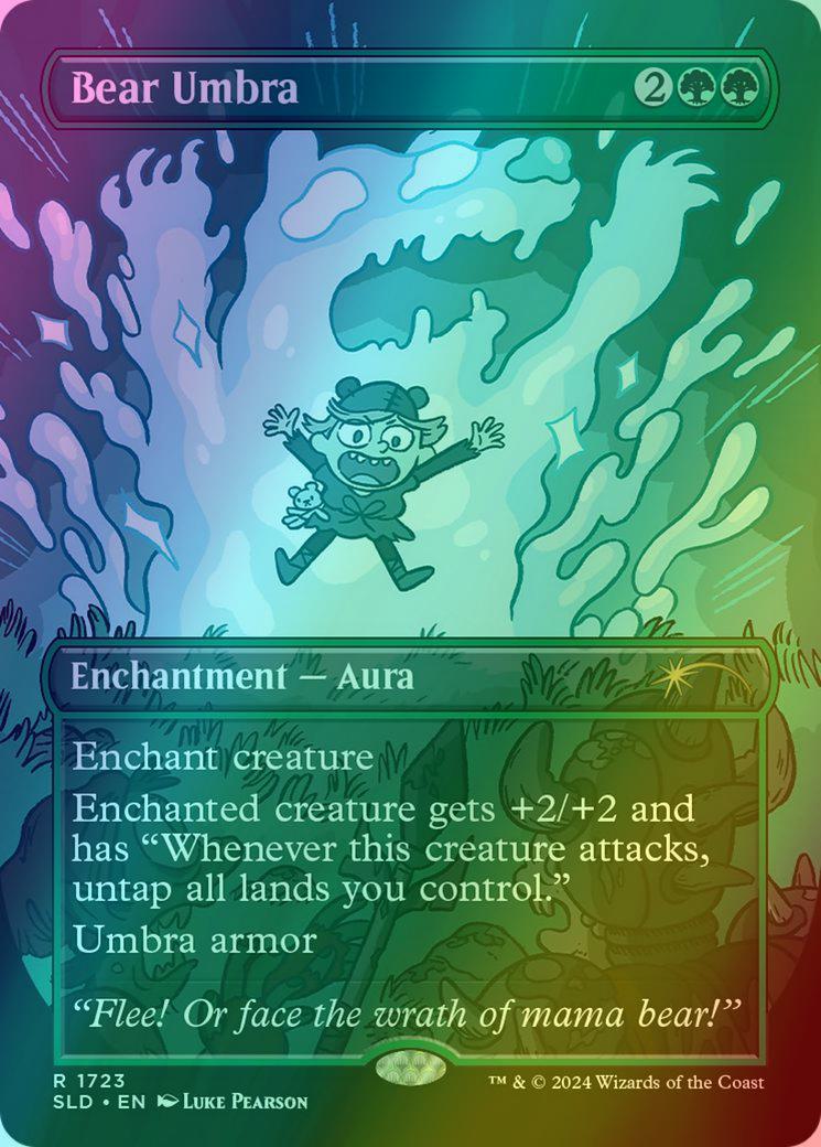 Bear Umbra [1723] [Borderless] [Luke Pearson] [Secret Lair Drop] [Foil]