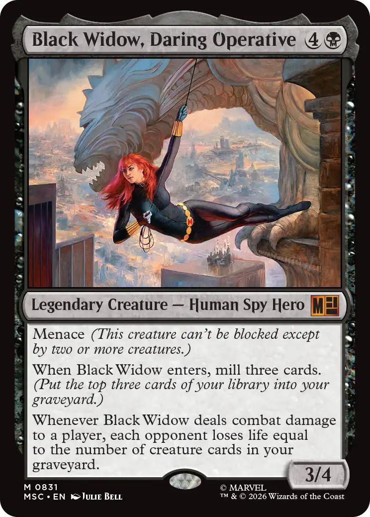 Black Widow, Daring Operative [831] [Welcome Deck] [Marvel Super Heroes: Commander] [Non-Foil]