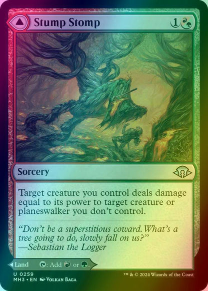 Stump Stomp // Burnwillow Clearing [259] [Modern Horizons 3] [Foil]
