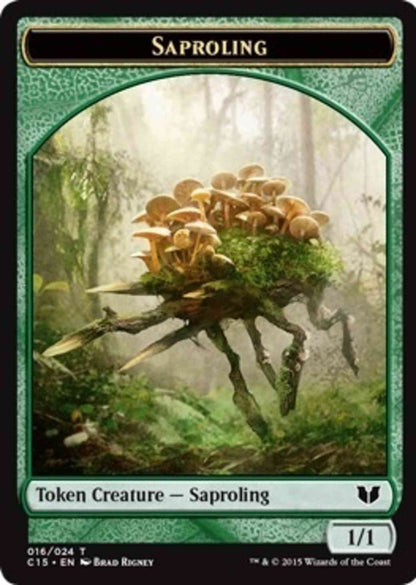 Saproling Token (16) // Spider Token (18) [Commander 2015 Tokens] [Non-Foil]
