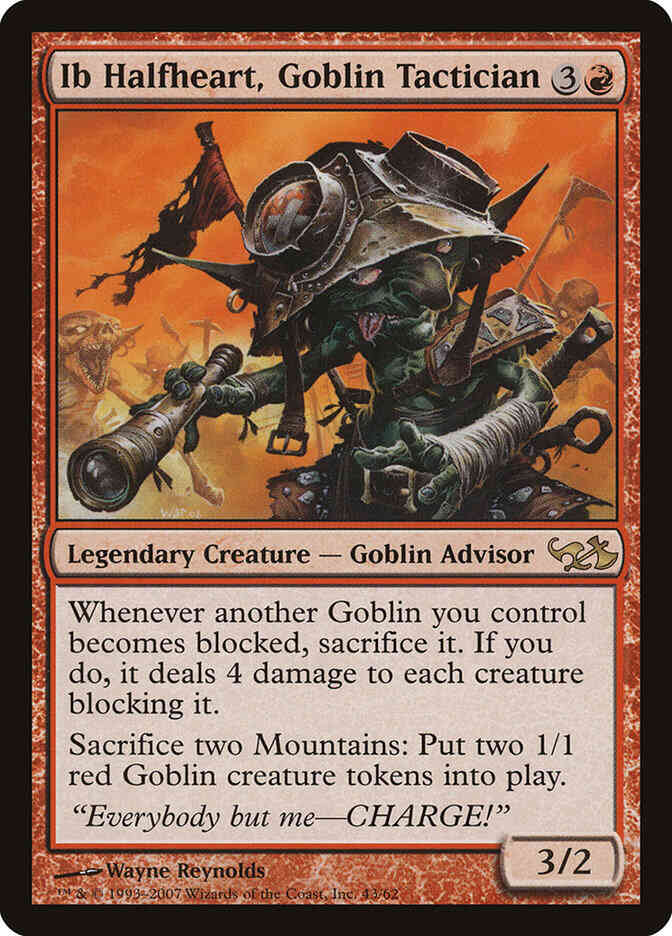 Ib Halfheart, Goblin Tactician [43] [Duel Decks: Elves vs. Goblins] [Non-Foil]