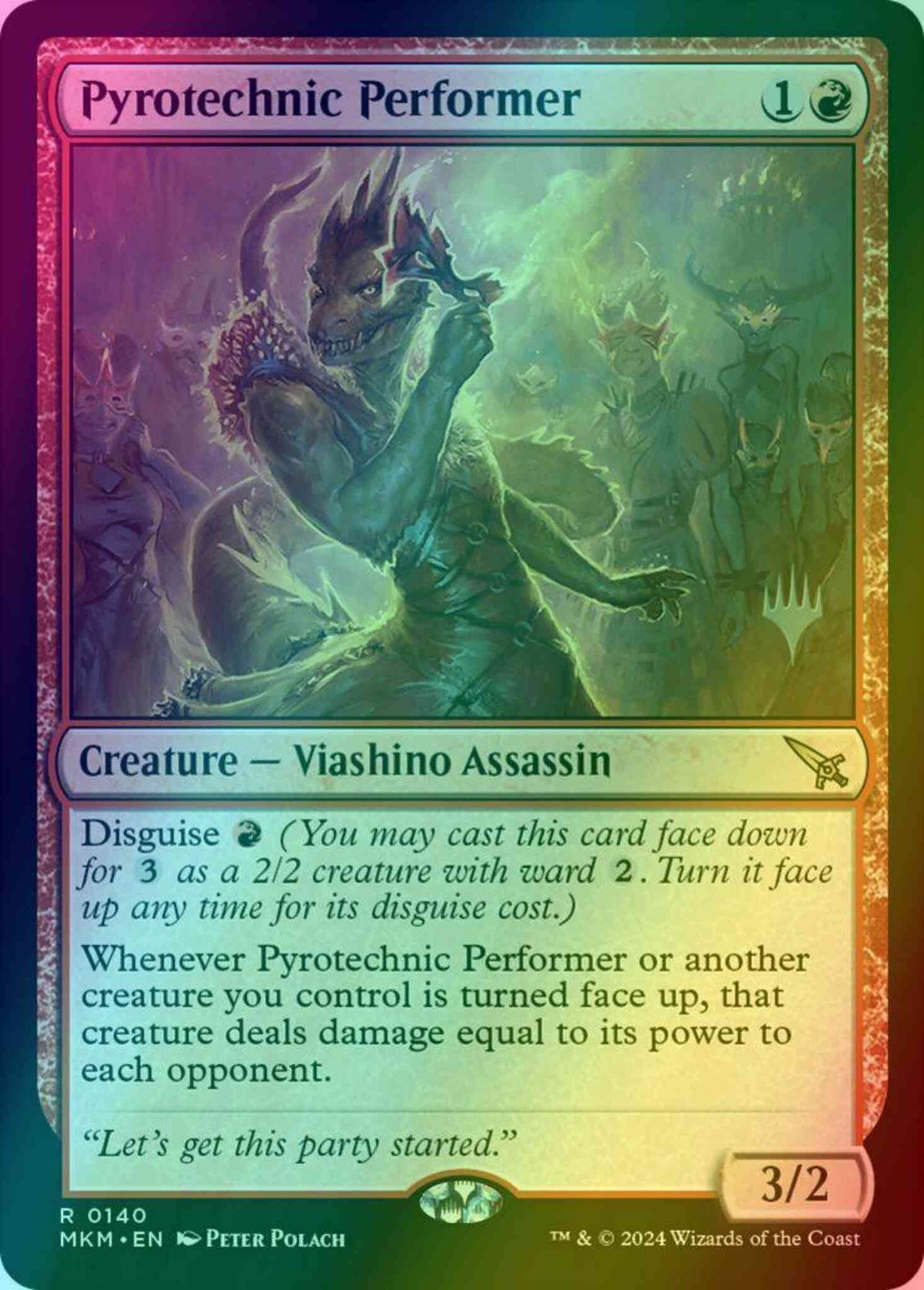 Pyrotechnic Performer [140p] [Promo Pack] [Murders at Karlov Manor: Promos] [Foil]