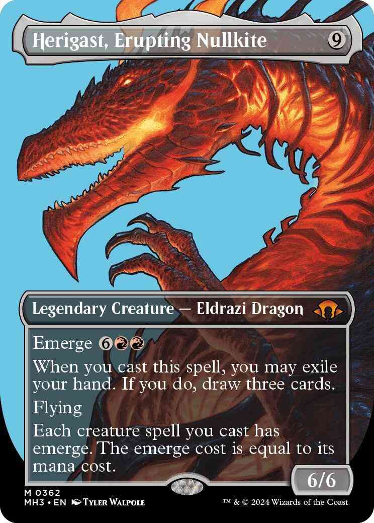 Herigast, Erupting Nullkite [362] [Borderless] [Profile] [Modern Horizons 3] [Non-Foil]