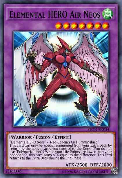 Elemental HERO Air Neos - STON-EN034 - Ultimate Rare - 1st Edition