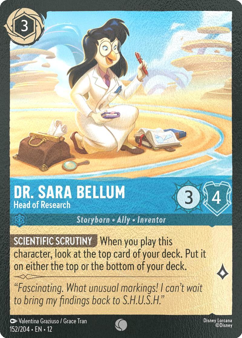 Dr. Sara Bellum - Head of Research - 152/204 [Wilds Unknown] [Cold Foil]