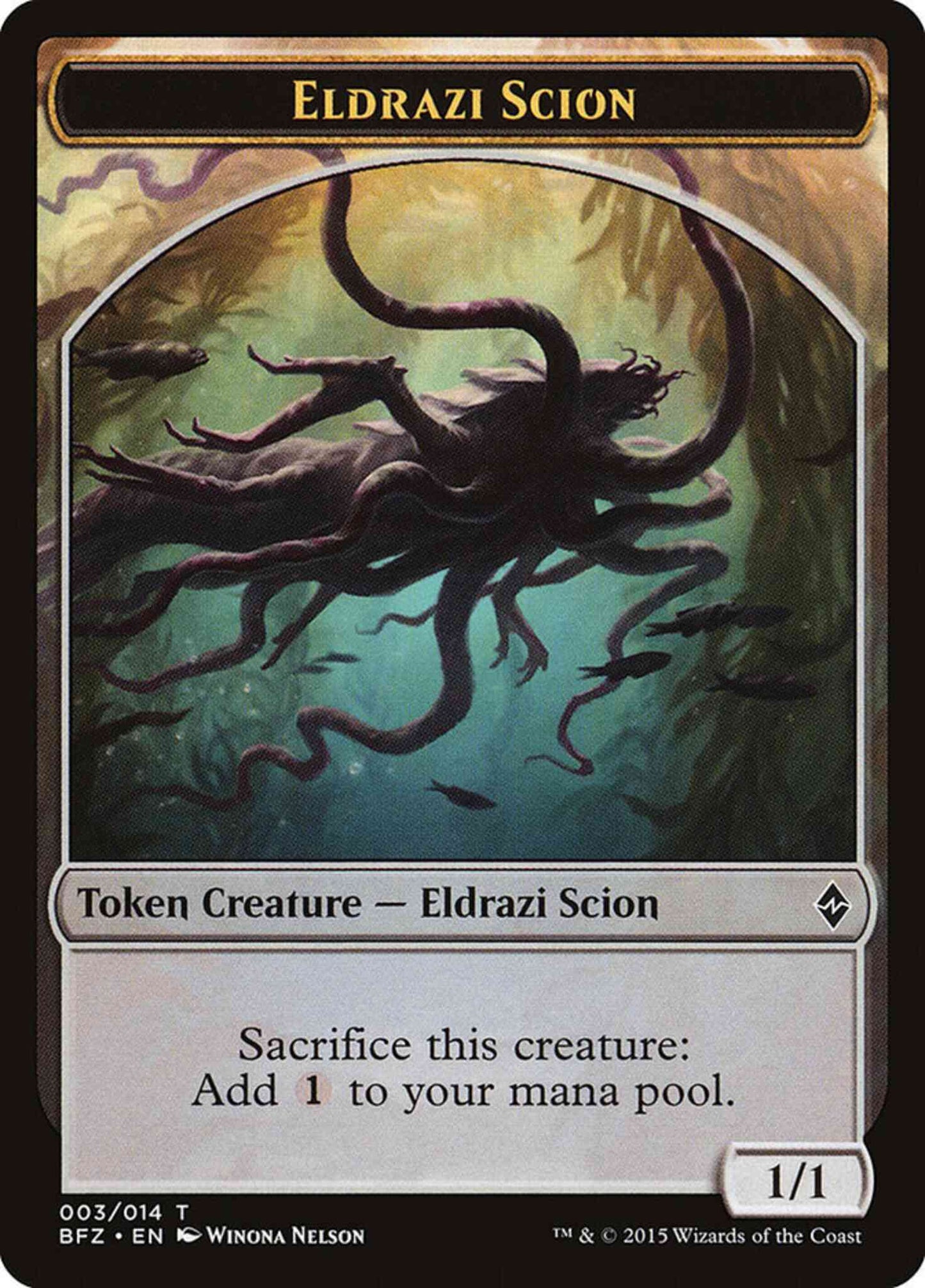 Eldrazi Scion Token [03] [Battle for Zendikar Tokens] [Non-Foil]