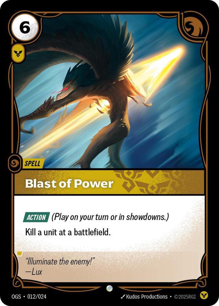 Blast of Power - 012/024 [Origins: Proving Grounds] [Non-Foil]