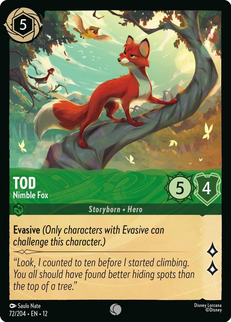 Tod - Nimble Fox - 72/204 [Wilds Unknown] [Non-Foil]