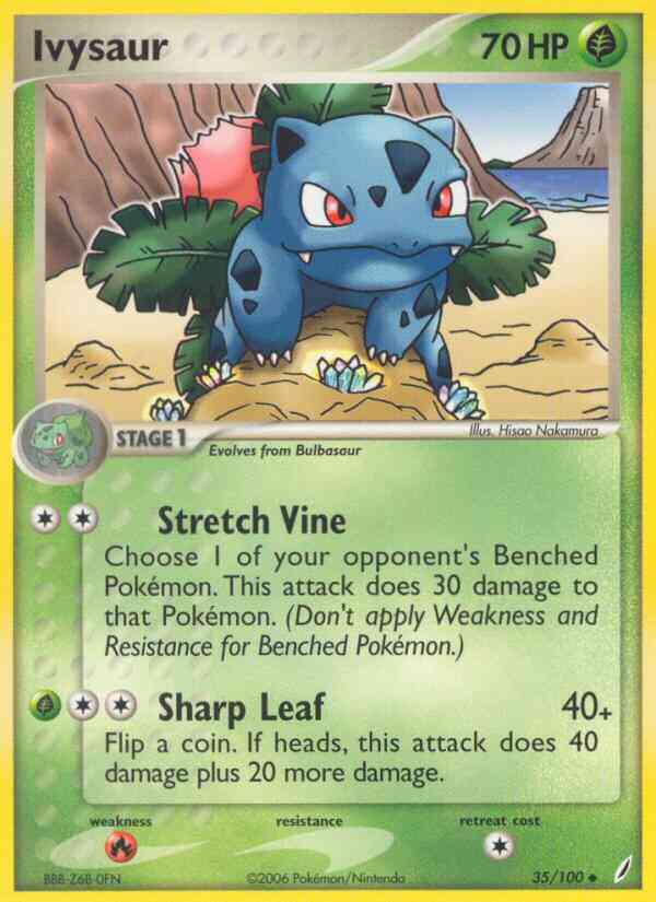 Ivysaur - 35/100 - Uncommon [ex14-35] [Reverse Holo]