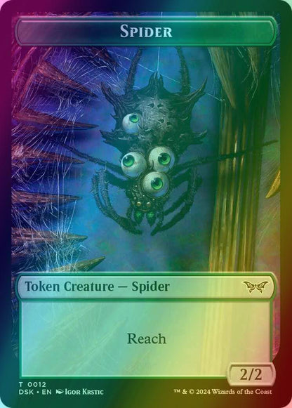 Spider Token (12) // Toy Token (07) [Duskmourn: House of Horror: Tokens] [Foil]