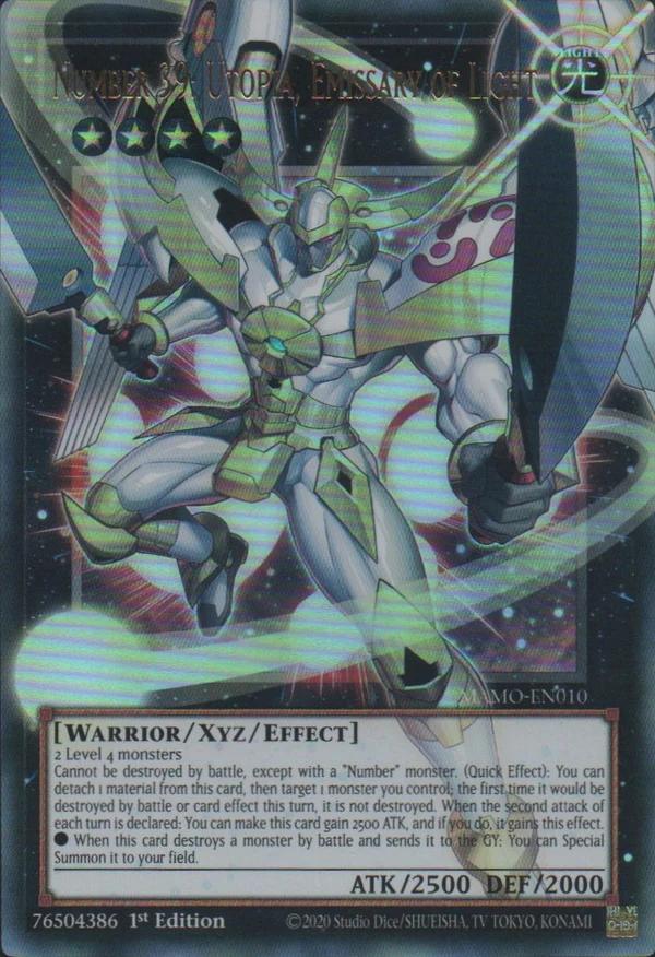 Number 39: Utopia, Emissary of Light - Extended Art - MAMO-EN010 - Ultra Rare - 1st Edition