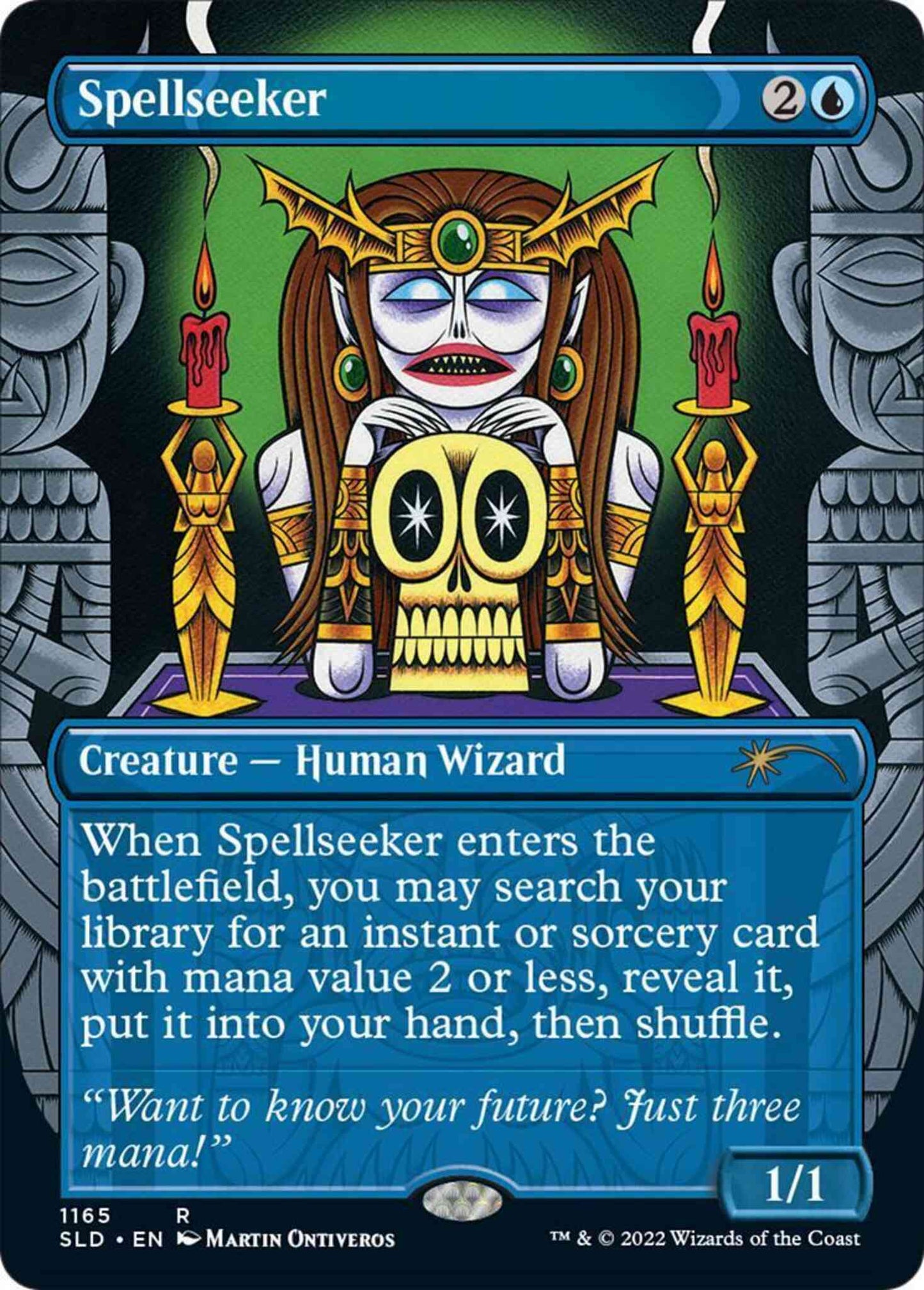 Spellseeker [1165] [Borderless] [Wizards of the Street] [Secret Lair Drop] [Non-Foil]
