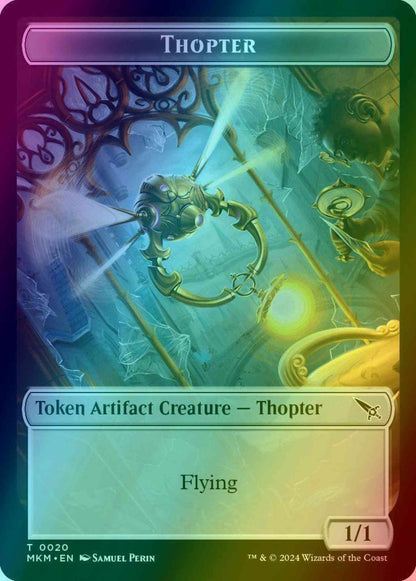 Thopter Token (20) // Voja Fenstalker Token (13) [Murders at Karlov Manor: Tokens] [Foil]