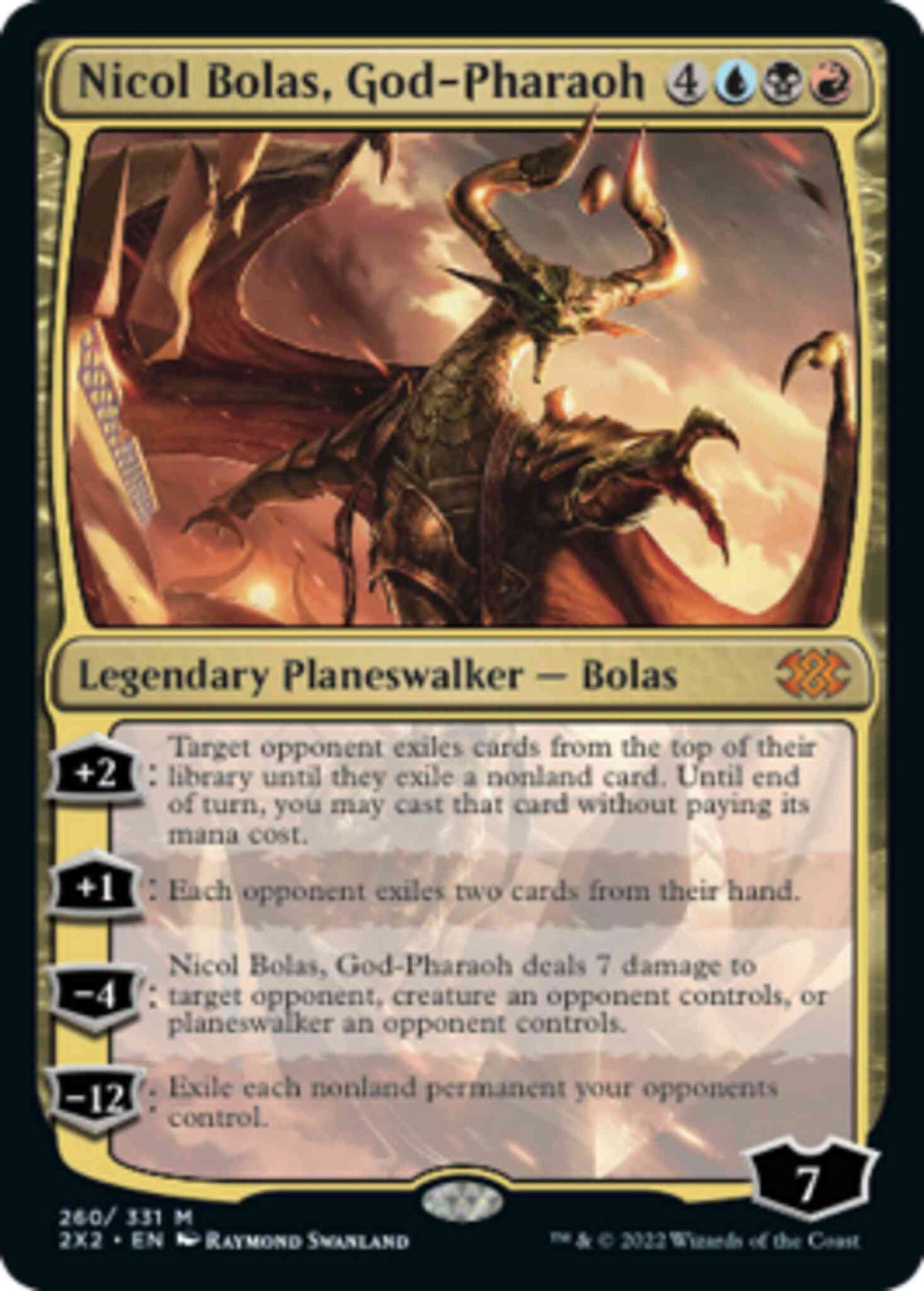 Nicol Bolas, God-Pharaoh [260] [Double Masters 2022] [Non-Foil]