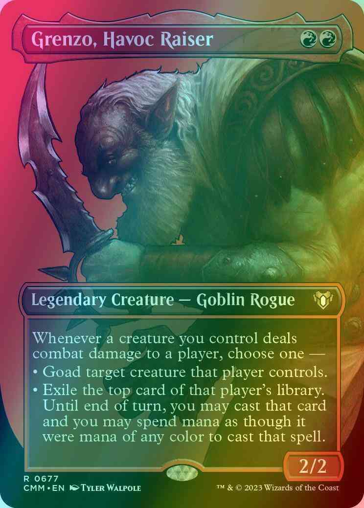 Grenzo, Havoc Raiser [677] [Borderless] [Profile] [Commander Masters] [Foil]