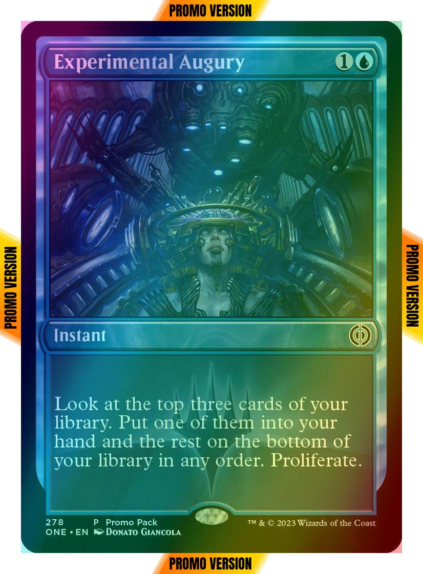 Experimental Augury [278] [Dark Frame Promo Pack] [Phyrexia: All Will Be One] [Foil]
