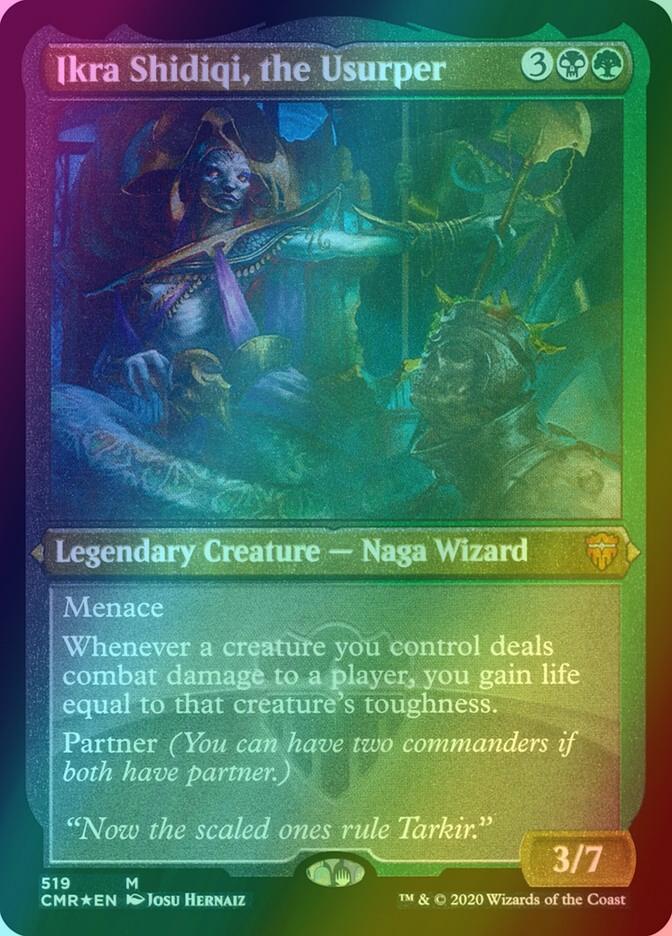 Ikra Shidiqi, the Usurper [519] [Commander Legends] [Etched Foil]