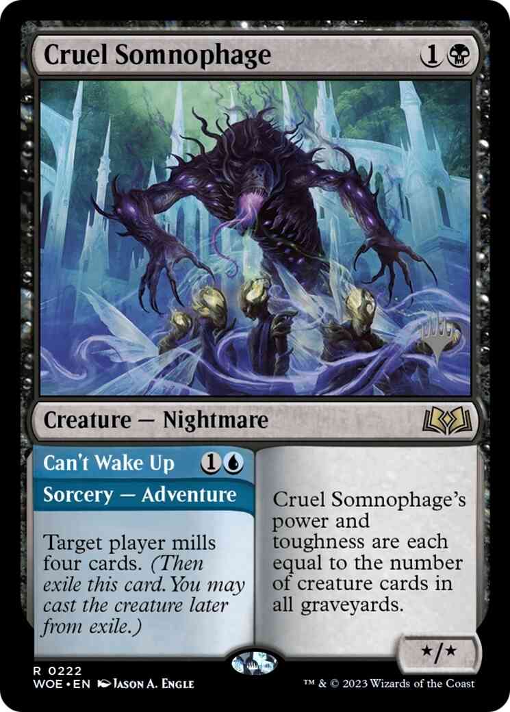 Cruel Somnophage // Can't Wake Up [222p] [Promo Pack] [Wilds of Eldraine: Promos] [Non-Foil]