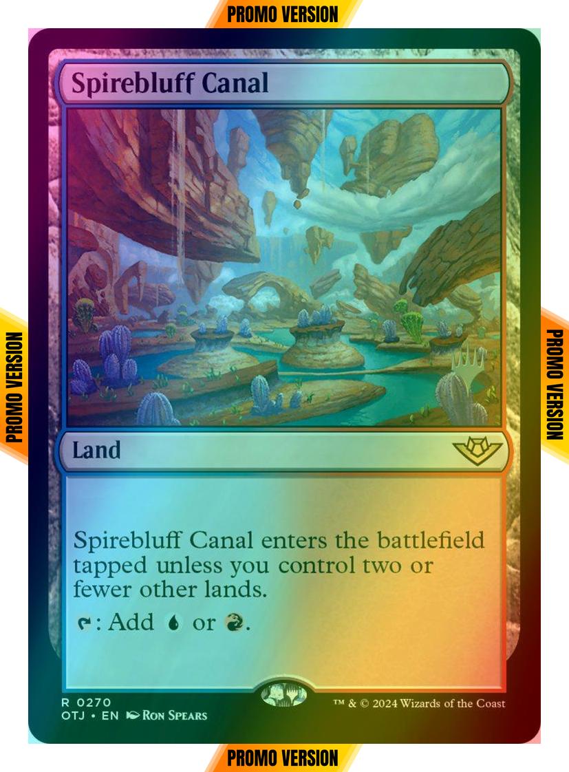 Spirebluff Canal [270p] [Promo Pack] [Outlaws of Thunder Junction: Promos] [Foil]