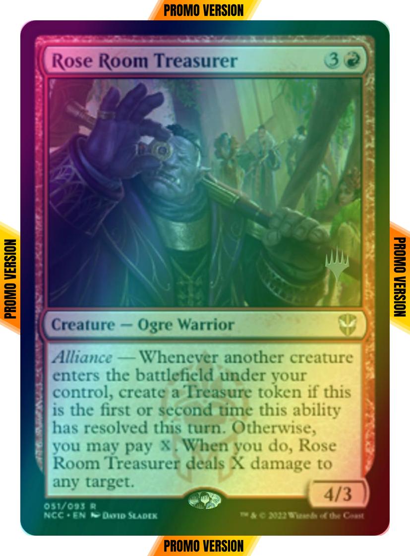 Rose Room Treasurer [Promo Pack] [51p] [Streets of New Capenna: Commander: Promos] [Foil]