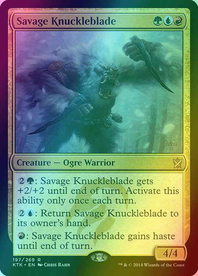 Savage Knuckleblade [197] [Khans Of Tarkir] [Foil]