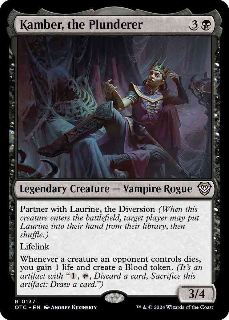 Kamber, the Plunderer [137] [Outlaws of Thunder Junction: Commander] [Non-Foil]