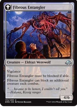 Tangleclaw Werewolf // Fibrous Entangler [174] [Eldritch Moon] [Foil]