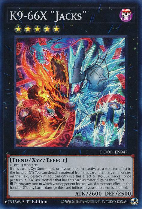 K9-66X "Jacks" - DOOD-EN047 - Super Rare - 1st Edition