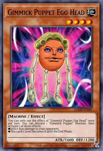Gimmick Puppet Egg Head - NUMH-EN005 - Super Rare - 1st Edition